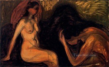 エドヴァルド・ムンク Painting - 男と女 1898年 エドヴァルド・ムンク